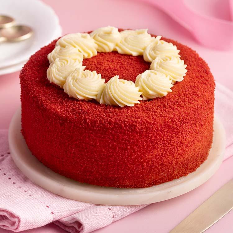 Red Velvet cake on a bakery's own ordering website